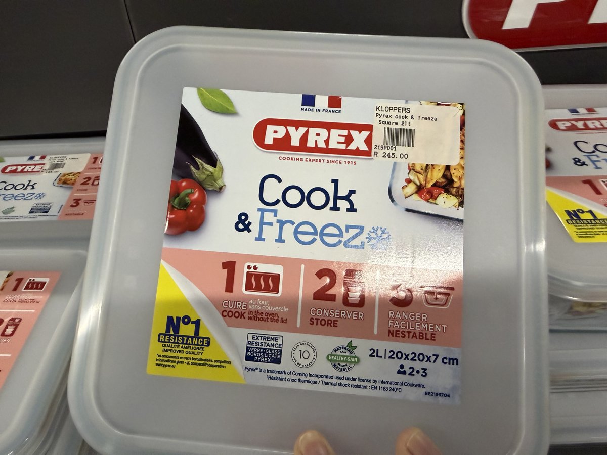 Pyrex Cook & Freeze Square 2L