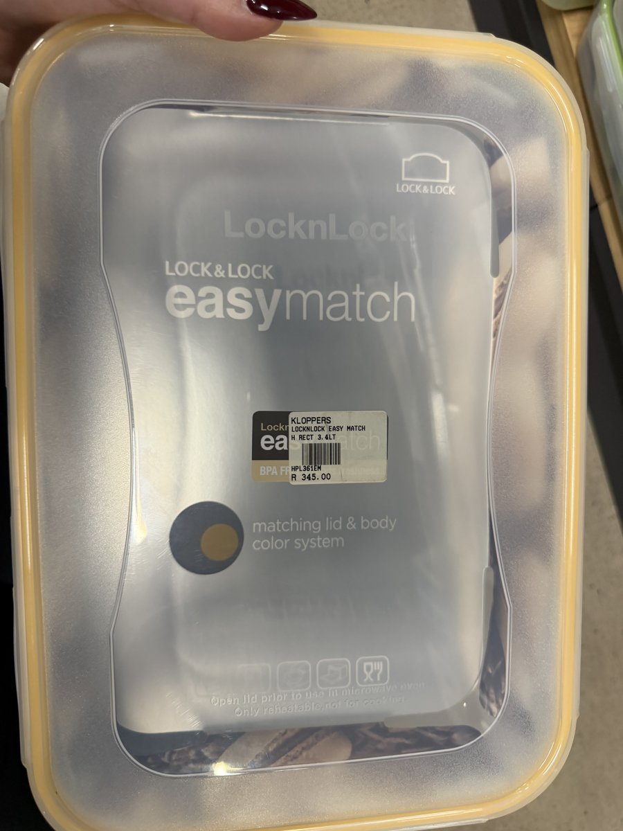 LocknLock EasyMatch Rectangular 3.4L