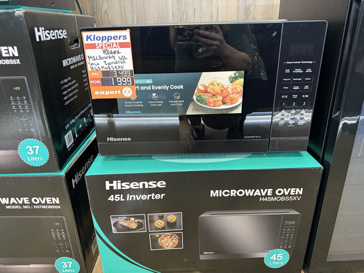Hisense 45L Inverter Microwave Oven (H45MOBSSXV)