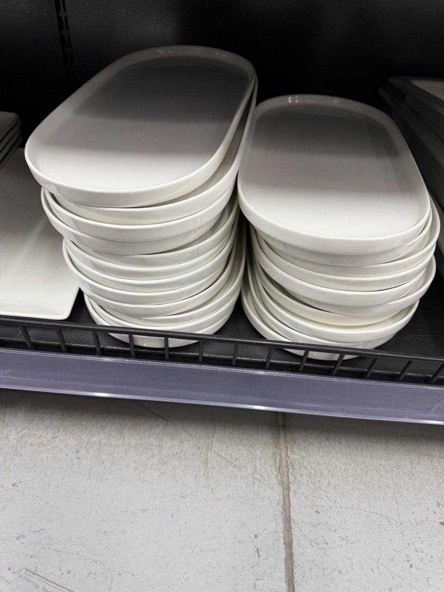 China Centre White Oval/Rectangular Plates (ZG10332)