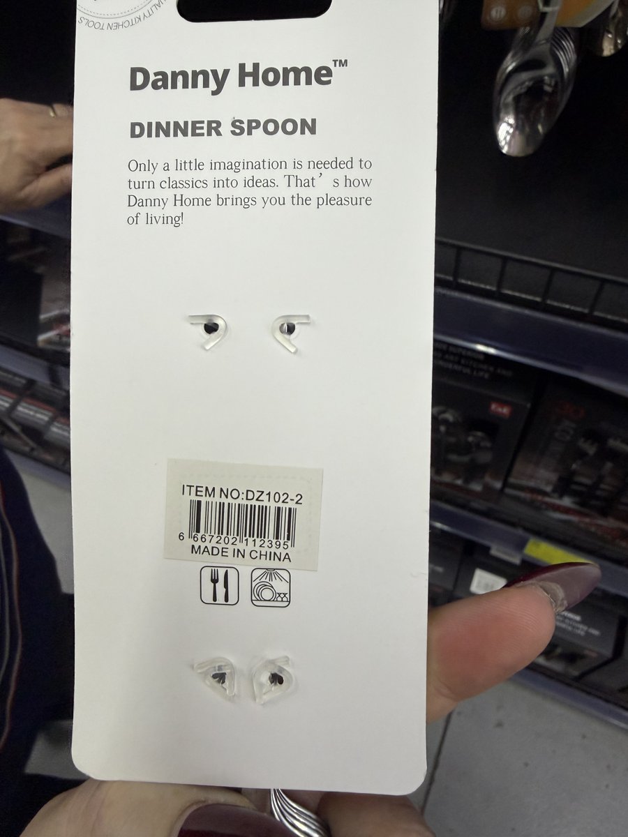 Danny Home 6pcs Dinner Spoons – Style DZ102-2