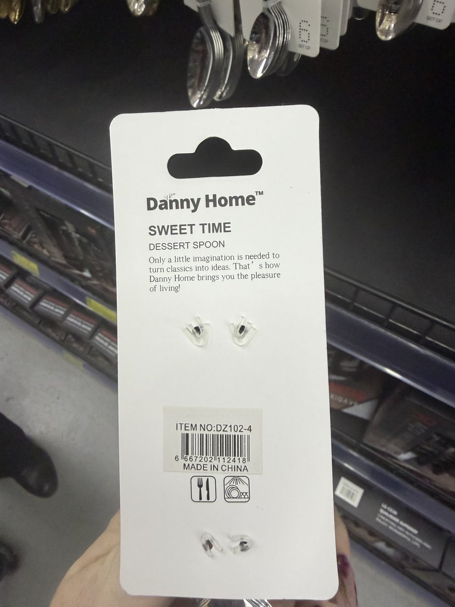 Danny Home 6pcs Dessert Spoons – Style DZ102-4