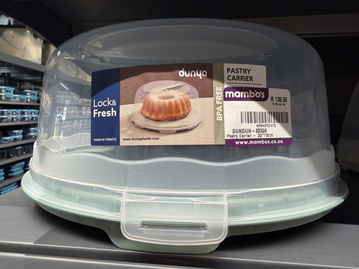 Dunya Lock & Fresh Pastry Carrier 30x15cm (green)