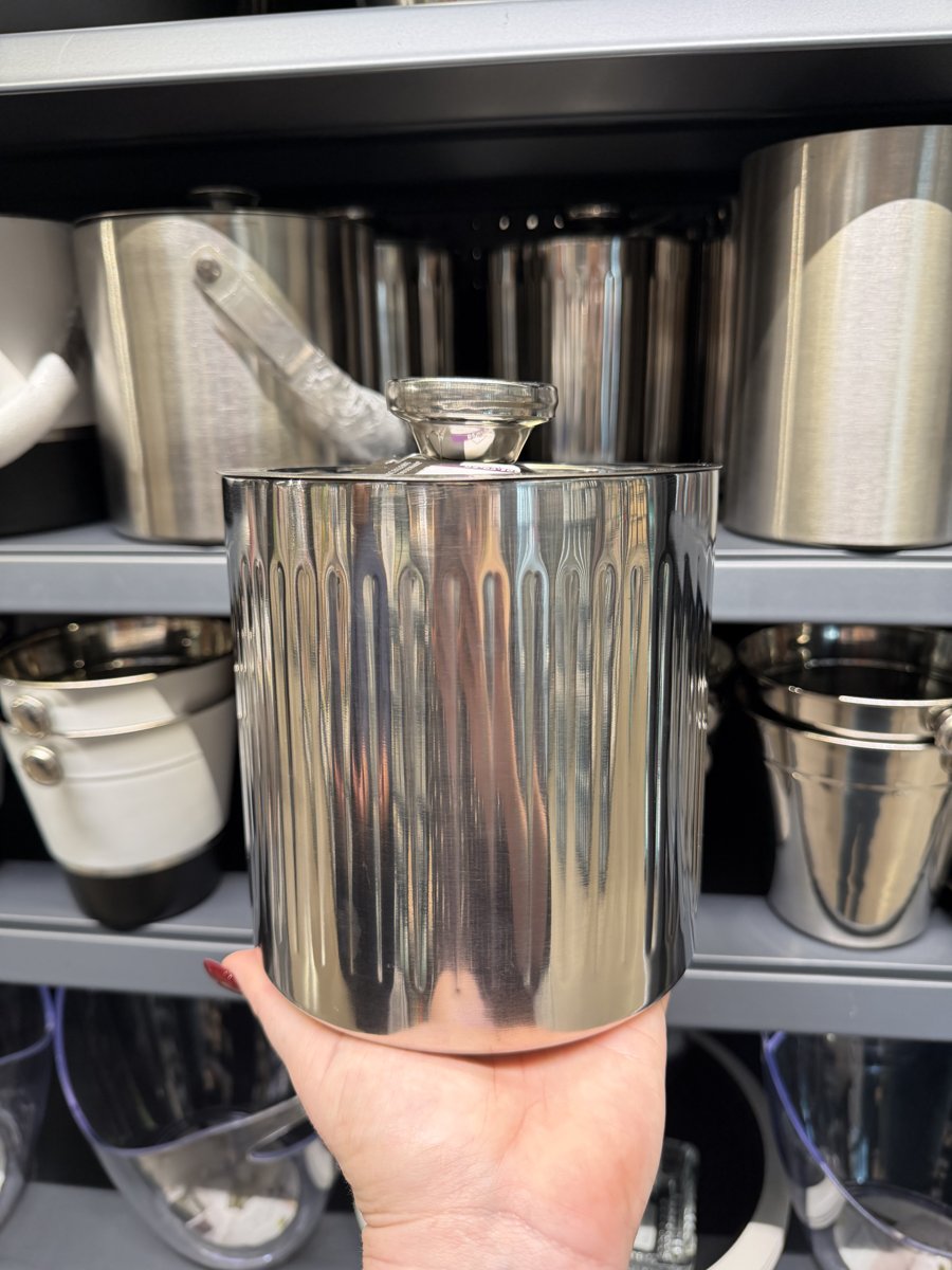 Excellent Houseware Stainless Steel Ribbed Canister