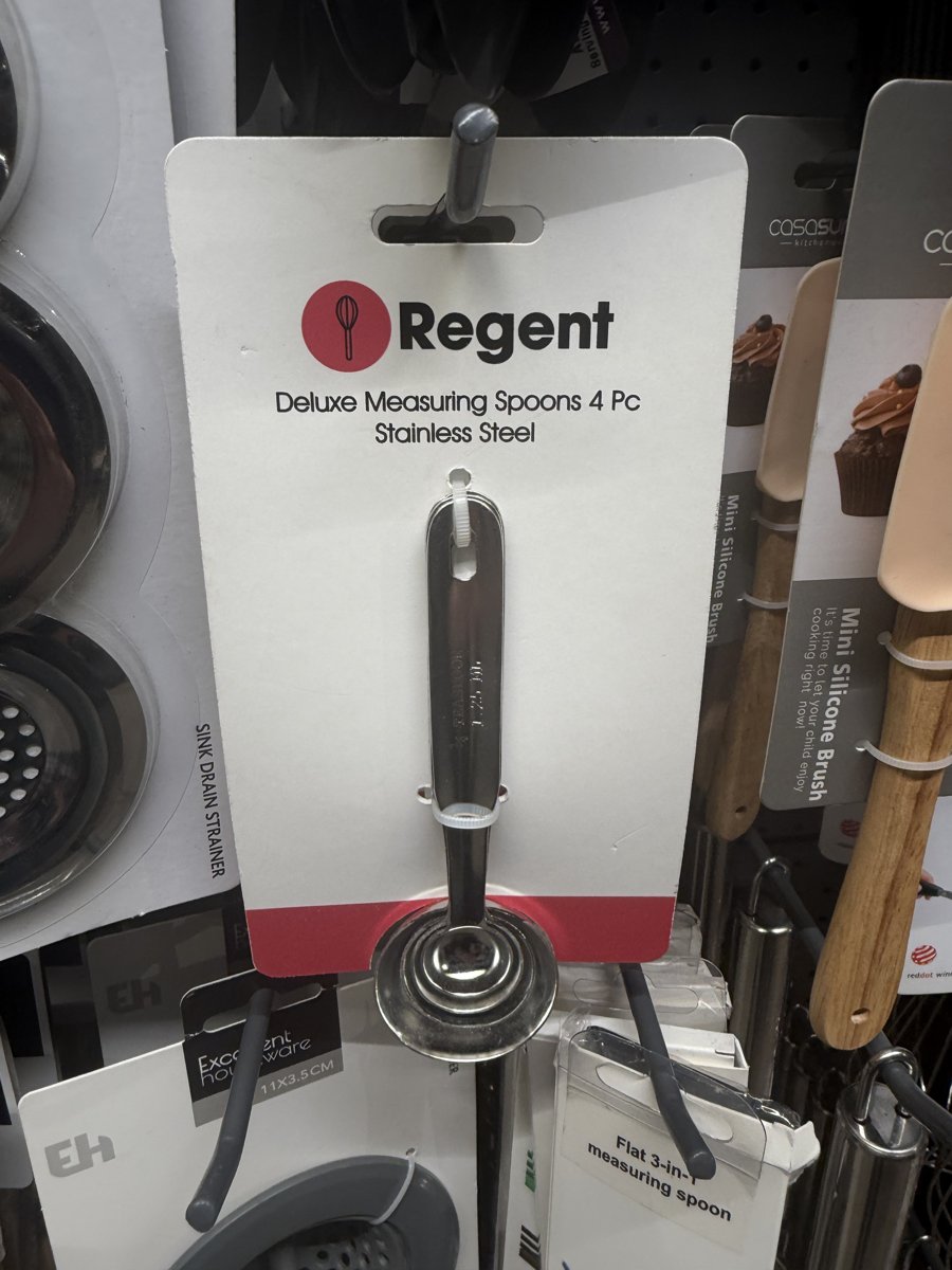 Regent Deluxe Measuring Spoons 4pc Stainless Steel