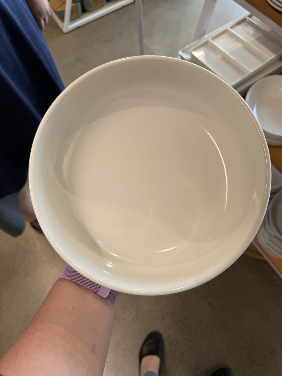 Ceramic Bowl Round White 20.6x6cm