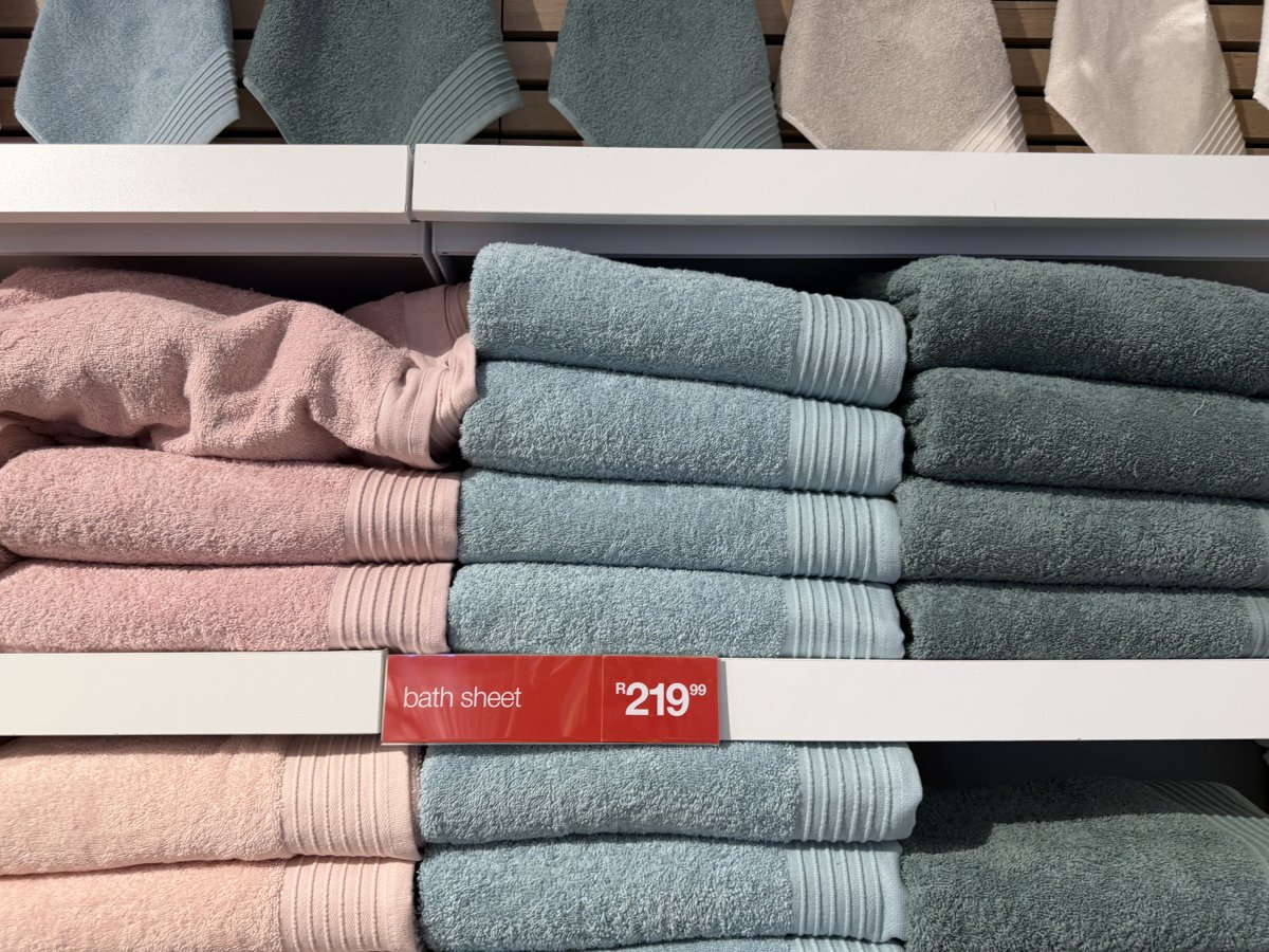 Chenille Border Bath Sheet (Duck Egg)